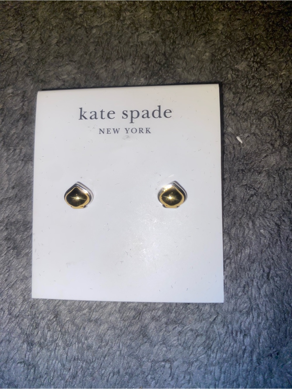 kate spade Gold Shield Stud Earrings